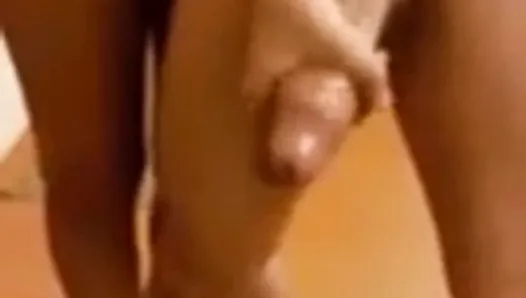 Huge cum shot from handjob