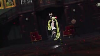 Hatsune Miku Rozbierz taniec odwracalna kampania Mmd 3D Blonde Hair Color Edit Smixix