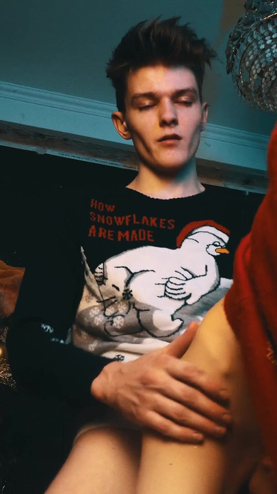 I almost mistook my boyfriend for a Christmas tree! fuck before christmas