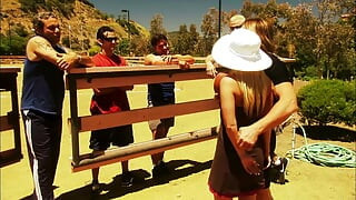 Eva Angelina Gets Throat-fucked and Pounded Hard Outdoors