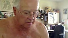 Handsome Grandpa cums on cam