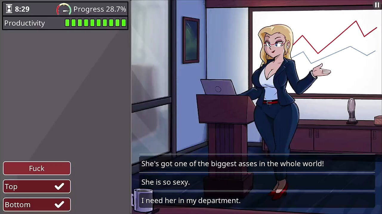 Barely Working: Busty New Hire Candace Gangbanged by the Whole Office