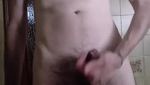 Drinking piss and huge cumshot