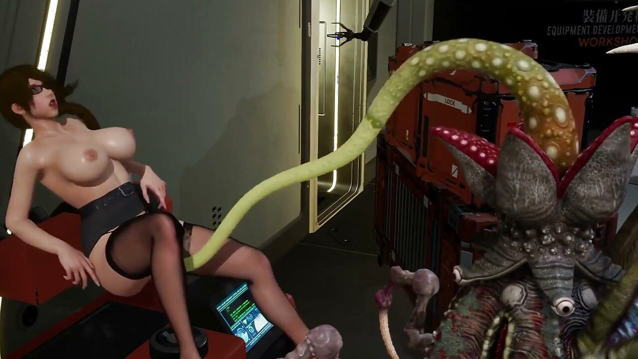 Mellbőséges doktornőt kefél meg a lovecrafti szörny