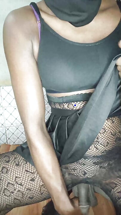 Indian TS Azzy Enjoyed The Beautiful Moment Of Anal Sissygasm With Dildo