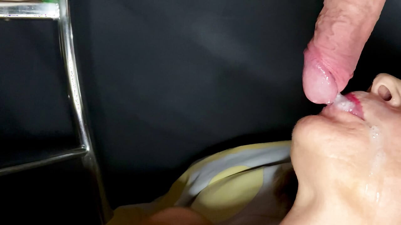 Mature stepmom swallow and milking collection