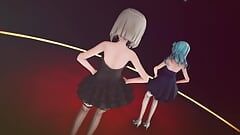 Mmd R-18 anime meisjes sexy dansend (clip 1)