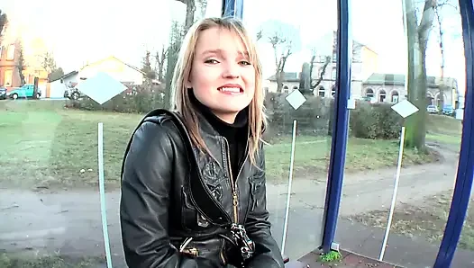 Blonde Babe Teases Tits and Toy in BDSM Bondage