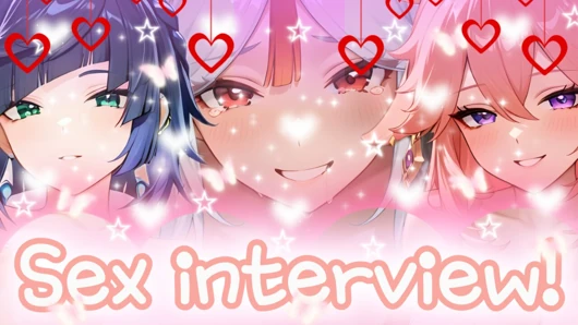 Pass 5 interviews with Genshin Impact girls to get a job (Sex JOI)