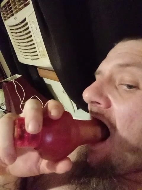 I suck on a big toy