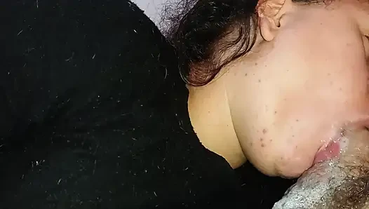 EXTREME CREAMPIE, FILLING THIS LITTLE MOUTH WITH SO MUCH CUM