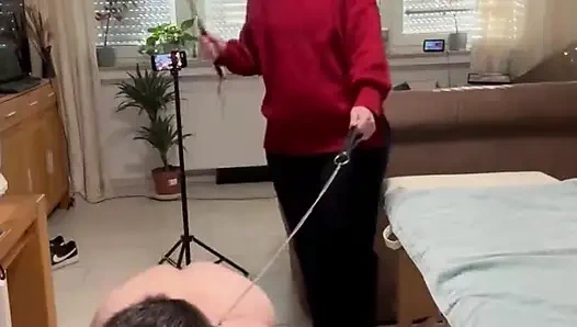 DomLadyMia-SlaveOfM Red welts for the slave Part2