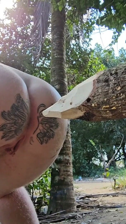 When I pee in the bush I seriously think about sticking that log in my ass because I was sewing | Clip 1