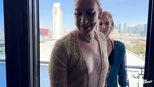 2 Gargantuan TGirl Cocks Fucking
