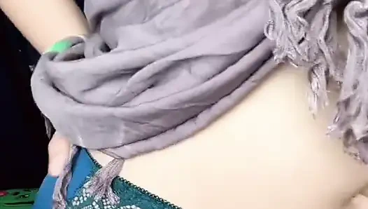 Hijab Kadın Kemben Sallanan Kumaş Ön Sevişme