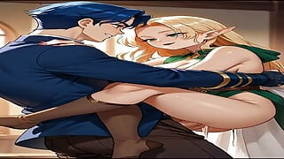 Hentai elf prensesi: en iyi baştan çıkarma"