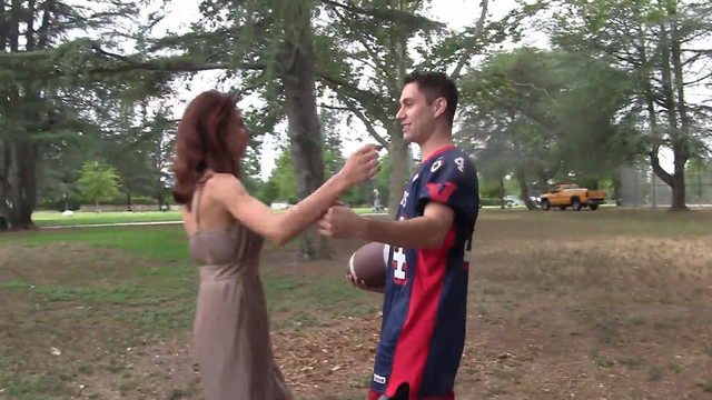How did the sexy stepmother accidentally get her step-son’s thick cream all over her?