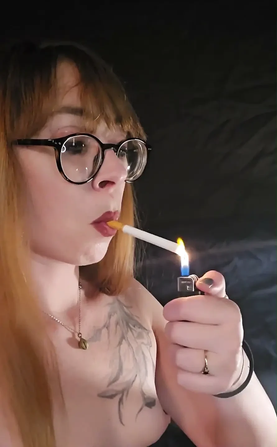 Side view smoking