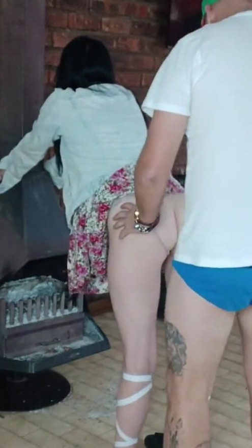 Winter time fucking infront of the fire place | Clip 1