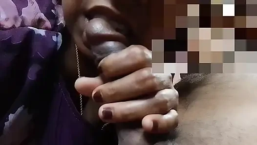 Indian village girl licks her husband's penis