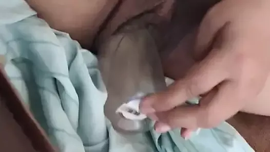 Masturbating with Perfume Bottle in My Stepsister's Guest Room