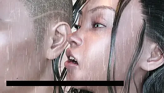 Stepsister Giving Blowjob Stepbro Big Cock In Shower