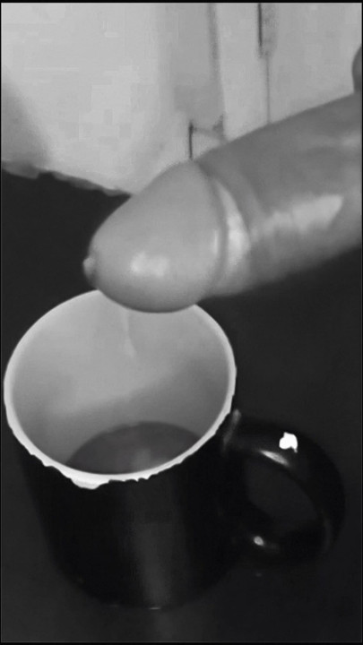 Honey, your coffee with milk.