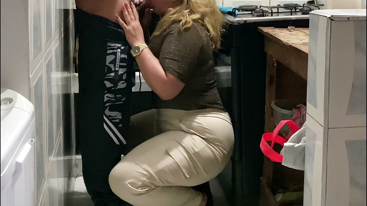 Blowjob In The Kitchen My Friend's Wife