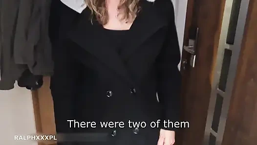 Wife brings home creampie from two strangers and cuckold cleanup