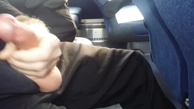 Jerking off on the bus. Nice Cum shot
