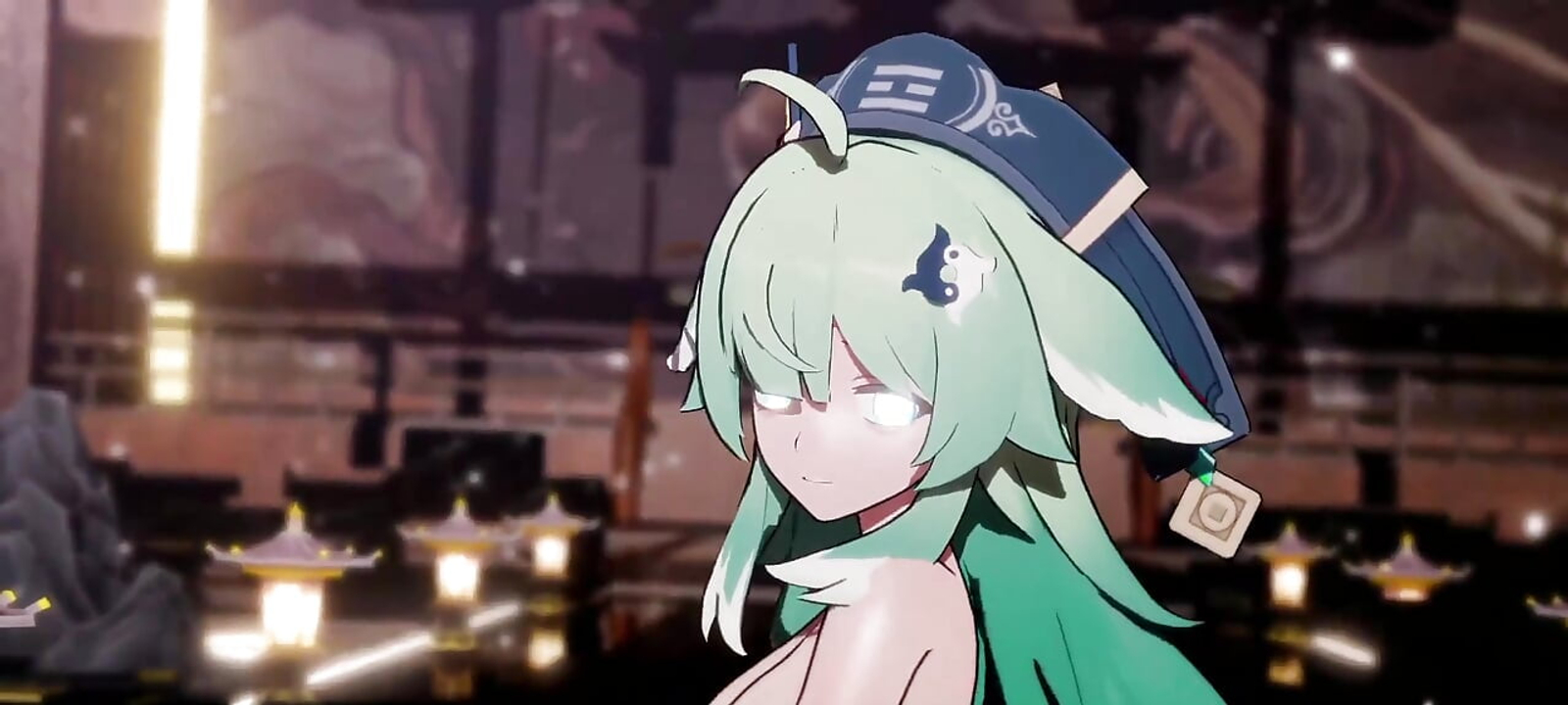 Honkai Star Rail Mmd Hit and Run Huohuo Nude Dance Hentai Mmd 3D Emerald Tail Color Edit Smixix