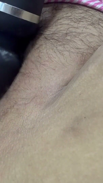 Mom plays with her vibrator on her huge hairy pussy | Clip 1