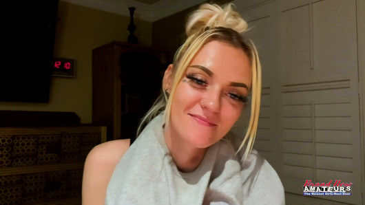 Skinny Blonde Cutie Sassy Sucks A Cock Before She Gets Her Pussy Pounded!