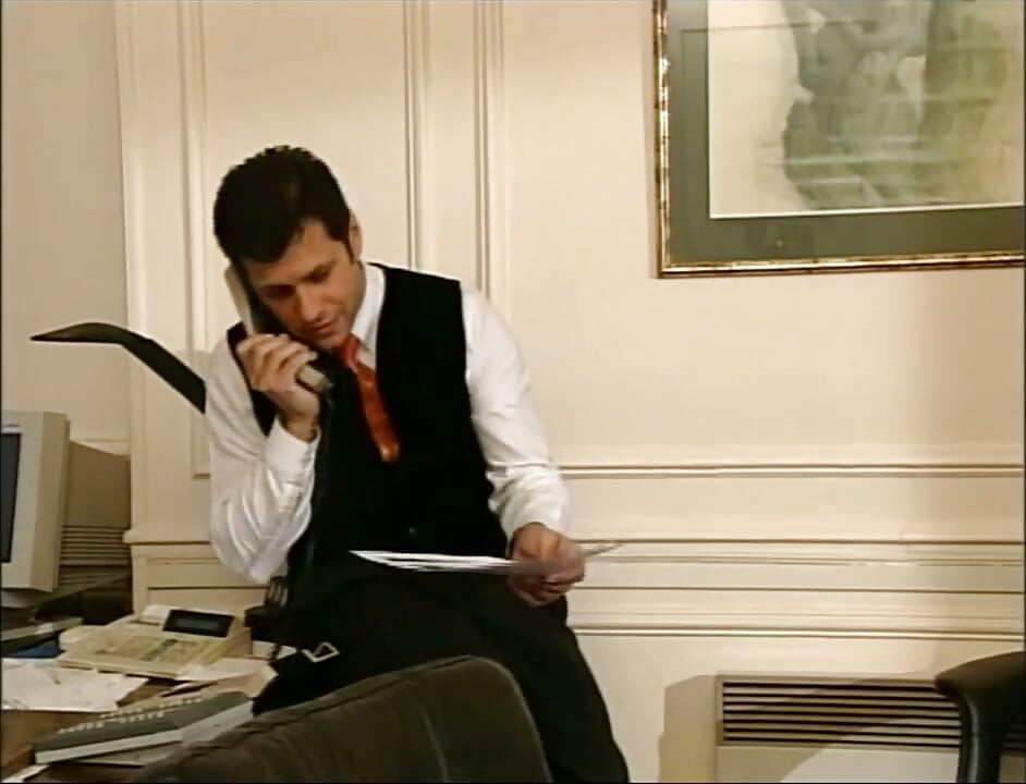 Pretty blonde threesome pussy fucking in the office...cum in mouth