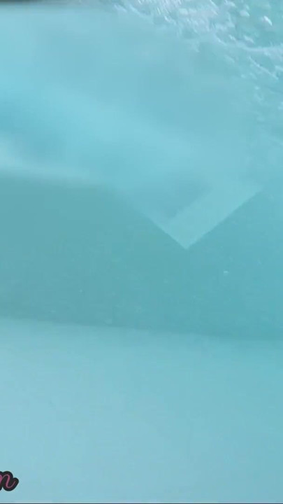 Flashing my dick in front of a young girl in public pool and helps me and fuck - it's very risky with couple near - P2 | Clip 1