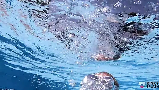 Underwater Blowjob Challenge - Gagging on My Sinking Dildo