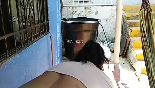 Chubby big ass likes to show off her big ass and tit she has to be seen