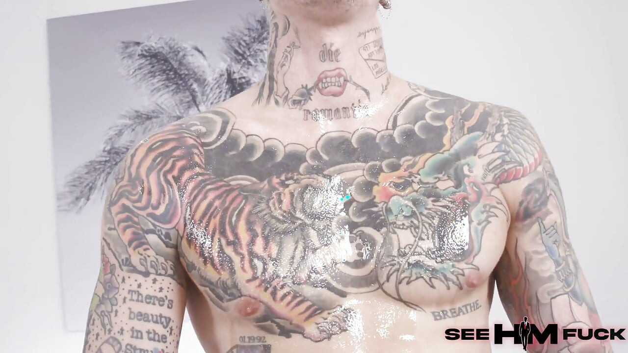 Tattooed Uncut James Getting His Tight Hole Eaten by Serena Hill!