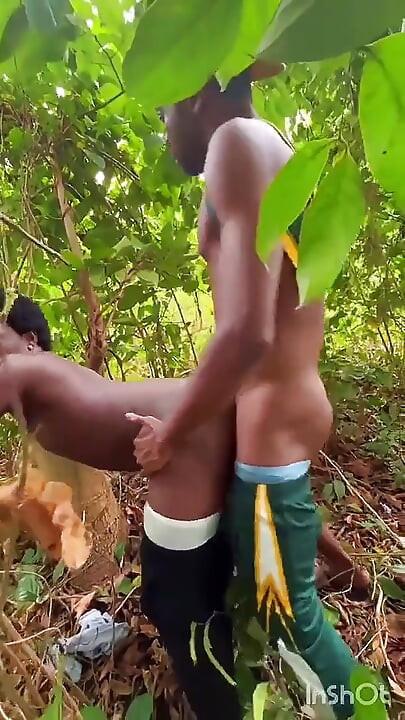 Two Men Under the Bush Tree Fucking