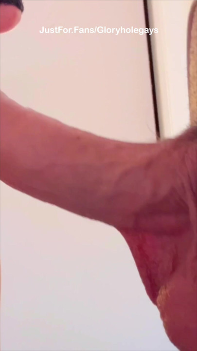 Gloryhole Surprise: I wasn't ready for how much he gave me