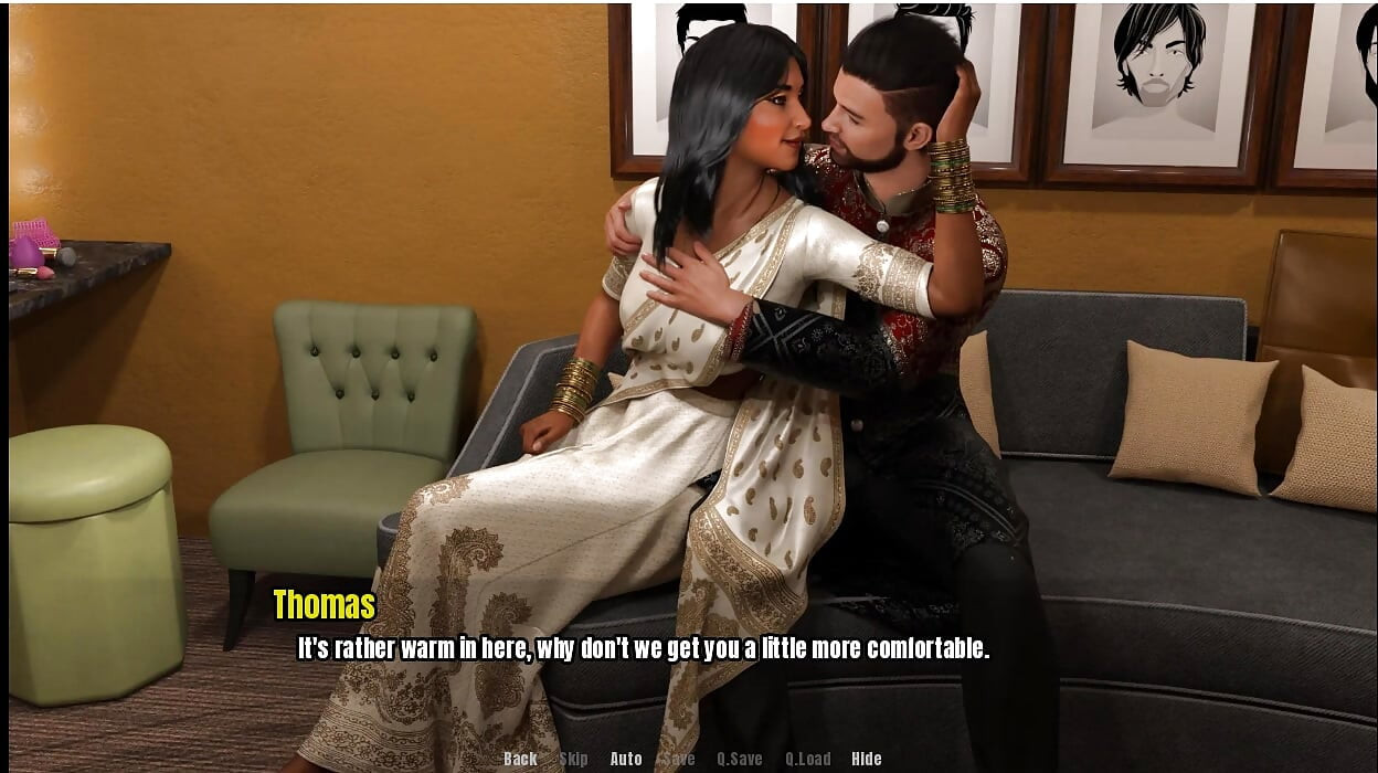 Mormor hus 5 sexig desi brud förlorar oskuld, svart mörkhyad milf får massage