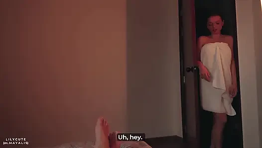 Stepson Gives Stepmom a Massage and Then Fucks Her Hard