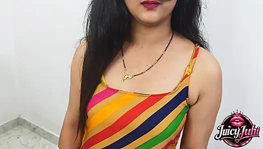 Desi horny stepmom gets hardcore fuck by stepson and takes cum in her hot pussy while talking dirty