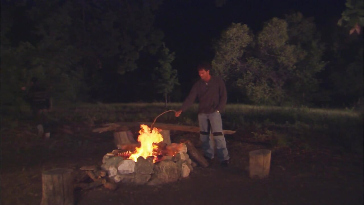 They lit a bonefire at the wilderness and fuck all night