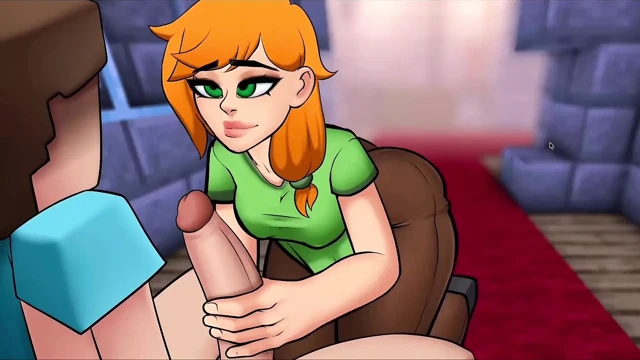 HornyCraft Minecraft Parody - Alex Gives Steve the Best Handjob Ever for Emeralds