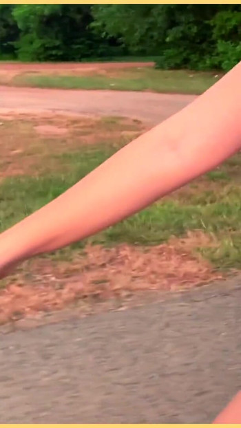 Captivating moment from "Wifey flashes her tits in public bike ride"
