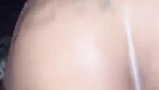 Schwarzer creampie, feuchte muschi von bbc-schlampe geritten