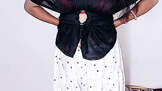 Bhabhiji put the whole bamboo inside