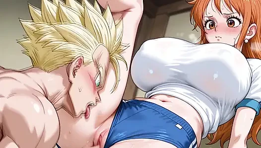 Trunks SSJ (DB) x Nami (OP)