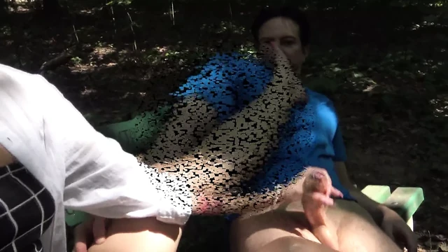 Public Foot Smelling Handjob!